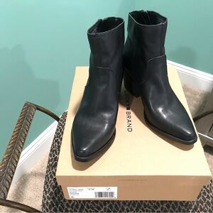 Lucky Brand Sleek Black Ankle Booties